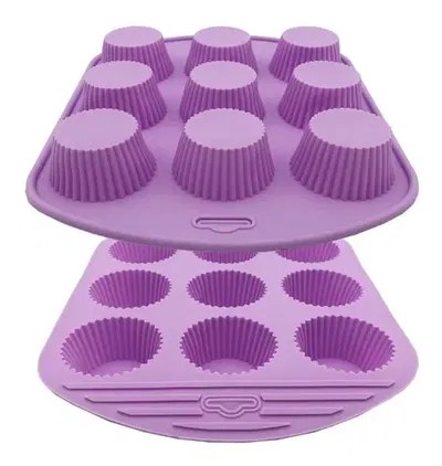 MOLDE SILICONA CUPCAKE X9 NUMERO 8 X 2 UNIDADES