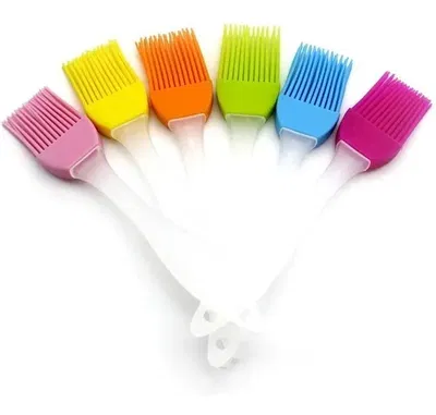 PINCEL SILICONA 21CM VARIOS COLORES x 2 UNIDADES