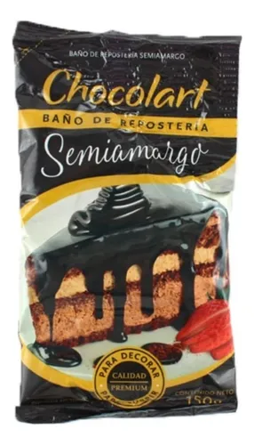BAÑO CHOCOLART SACHET SEMIAMARGO X 150GR