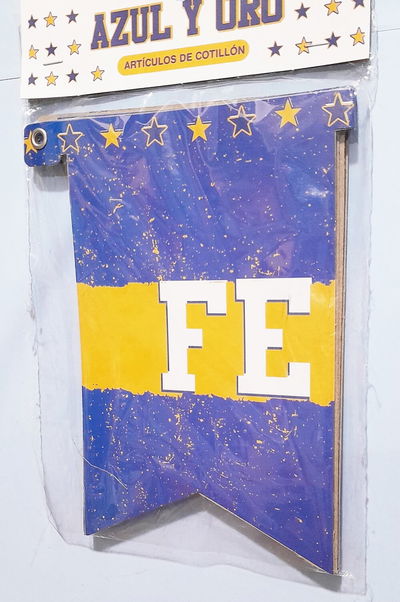BANDERIN FELIZ CUMPLE BOCA JUNIORS LINEA OFICIAL