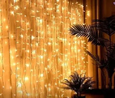 CORTINA LED 144 LUCES 2MX1.5M CALIDA