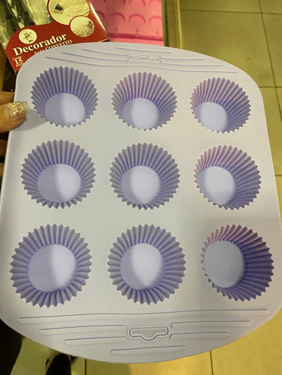 MOLDE SILICONA CUPCAKE X9 NUMERO 8 X 1 UNIDAD