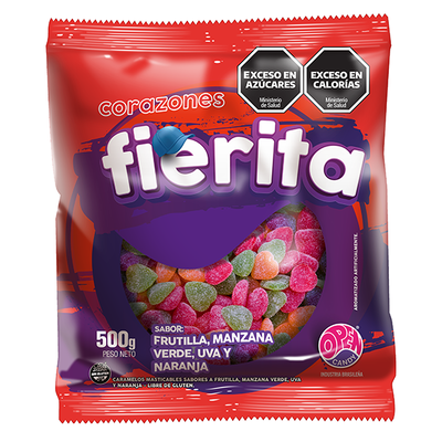 GOMITAS FIERITA CORAZONES X 500GR