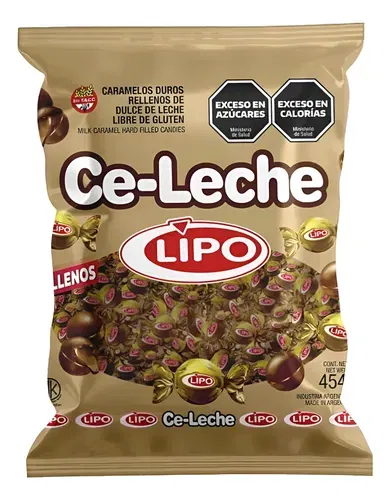 CARAMELOS LIPO CE-LECHE X 454GR