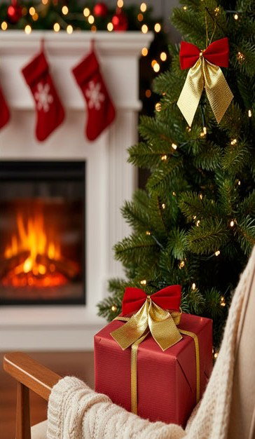 MOÑO NAVIDEÑO ROJO/DORADO 6PCS