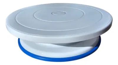 PLATO PLASTICO GIRATORIO 28CM PIE ANTIDESLIZANTE