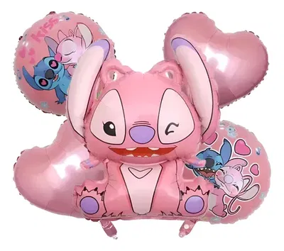 SET 5 GLOBOS METALIZADOS ANGELA PACK (OFERTA WEB)