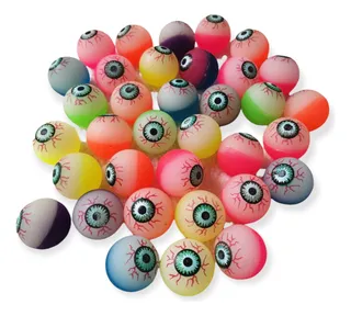 PELOTITAS SALTARINAS OJOS X 10 UNIDADES