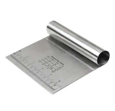 ESPATULA SCRAPPER INOX CON REGLA 15 X 10 CM