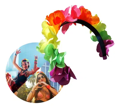 VINCHA HAWIANA TELA X 2 UNIDADES (MULTI)