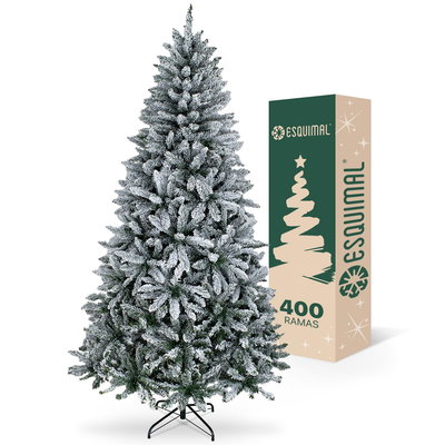 ARBOL/PINO NAVIDEÑO 180CM 400 RAMAS VERDE NEVADO