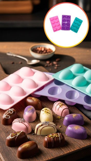 MOLDE SILICONA 8 HUEVOS 6CM C/U