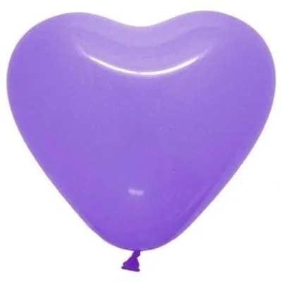 GLOBO LATEX STANDARD CORAZON 10 PULG 2.2G VIOLETA