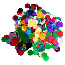 CONFETTI METALIZADO CIRCULO 1CM MULTICOLOR 15GR