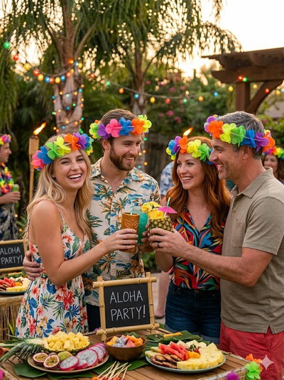 (24 UNIDADES) CORONA TELA HAWIANA ELASTICO (2 PAQUETES X12)