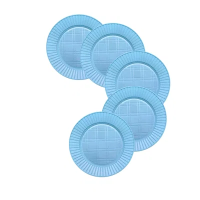 PLATO DESCARTABLE CELESTE PASTEL 17CM X 25 UNIDADES