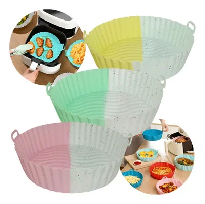 MOLDE SILICONA REDONDO CON ONDAS 16CM FREIDORA DE AIRE