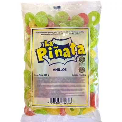 GOMITAS ANILLOS LA PIÑATA X 700GR