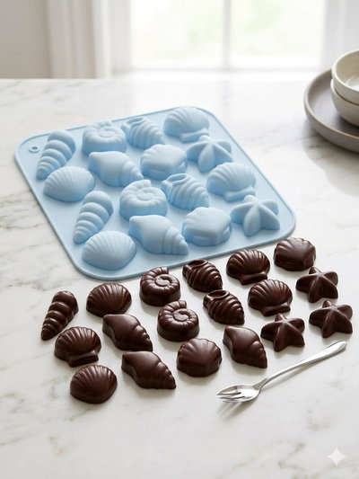 MOLDE BOMBON SILICONA ANIMALES MARINOS