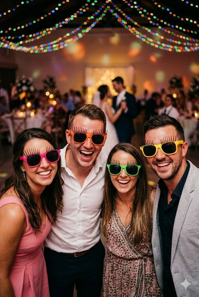 (4 UNIDADES) ANTEOJO TIPO RAYBAN CON PESTAÑAS (VARIOS COLORES)