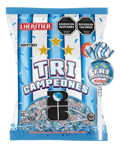 CHUPETIN TRICAMPEONES X 50 UNIDADES FRUTAL
