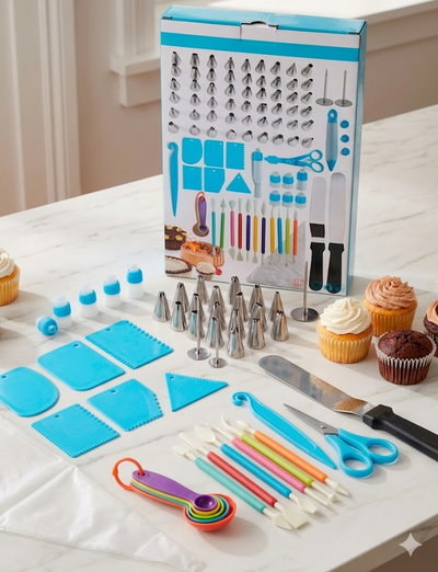 SET DE PASTELERIA DECORATIVO PREMIUM 78PCS