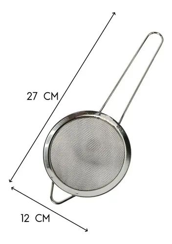 COLADOR DE METAL 12CM DIAM 27CM