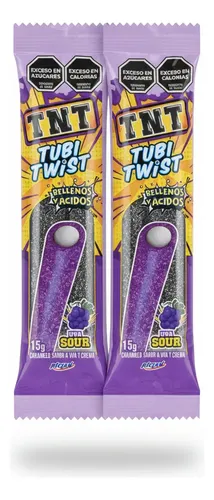 REGALIZ TNT TUBI TWIST UVA ACIDA 15GR C/U X 12