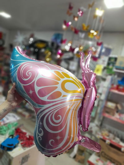 GLOBO METALIZADO MARIPOSA GIGANTE (79X52) X 2 U
