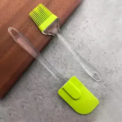 SET DE ESPATULA Y PINCEL DE SILICONA 24 CM (VARIOS COLORES)