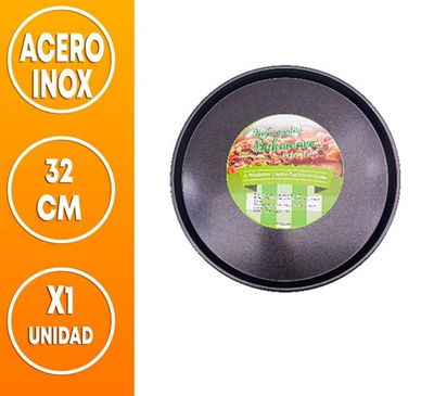 PIZZERA ACERO INOX 32CM