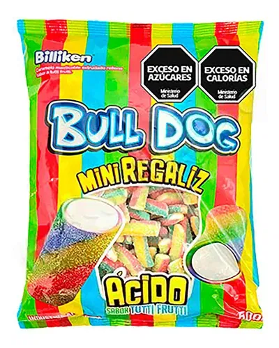 GOMITAS REGALIZ BULL DOG MINI X500GR TUTTI