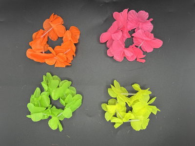 PULSERA HAWIANA TELA 1 SOLO COLOR X 12 UNIDADES