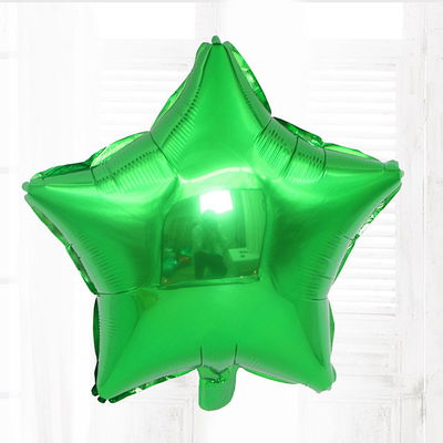 GLOBO METALIZADO ESTRELLA 18 PULG (45CM) X 2 UNIDADES (VERDE)