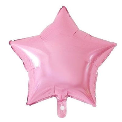 GLOBO METALIZADO ESTRELLA 18 PULG (45CM) X 2 UNIDADES (ROSA)