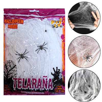 TELA DE ARAÑA CON ARAÑITAS
