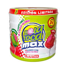 CHUPETIN BOLA LOCA MAX POTE 450GR