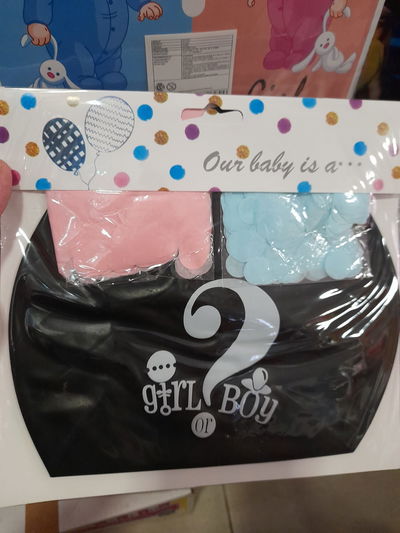 SET PIÑATA REVELACION DE SEXO NEGRO 