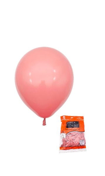 GLOBO LATEX NORDICO 12 PULG X 50U ROSA VINTAGE