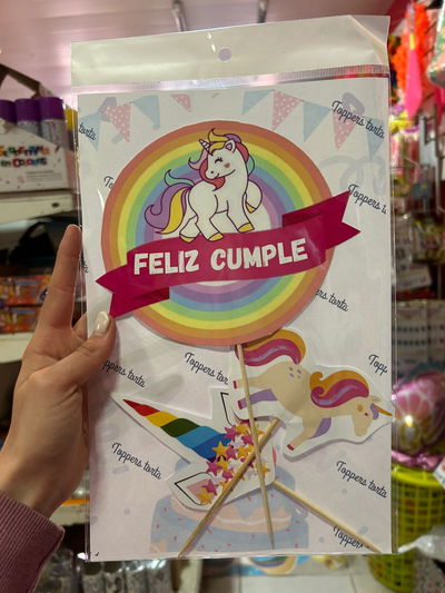 TOPPER PERSONAJE UNICORNIO