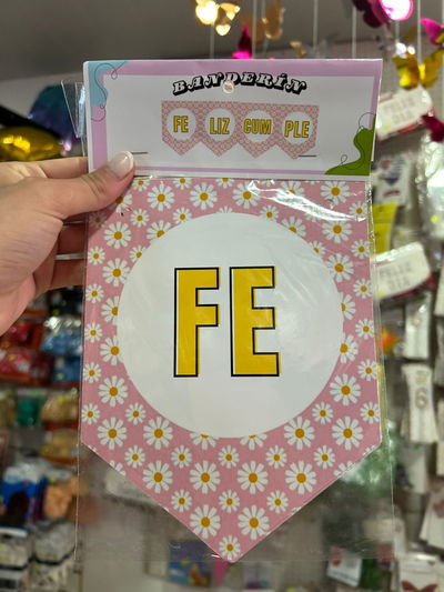 BANDERIN PERSONAJE MARGARITA