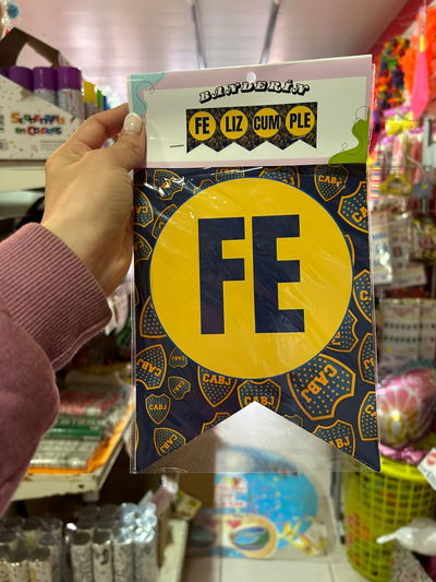 BANDERIN PERSONAJE BOCA JUNIORS FELIZ CUMPLE