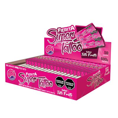 CHUPETIN TATOO FIERITA X 50 UNIDADES TUTTI