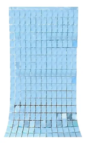 CORTINA SHIMMER 1X2 M CELESTE (2 UNIDADES)