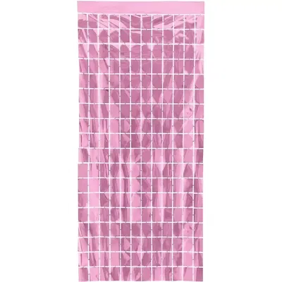 CORTINA SHIMMER 1X2 M ROSA (1 UNIDAD)