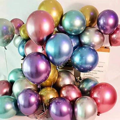 GLOBOS CHROME 10 PULG X 25U MULTICOLOR