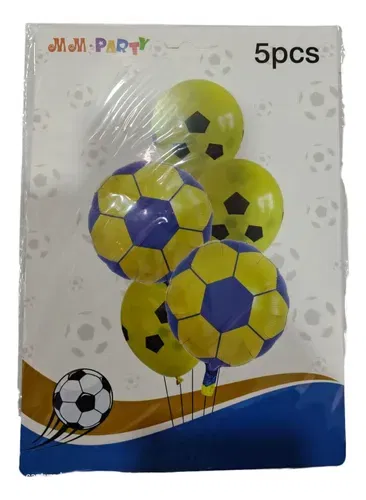 SET 5 GLOBOS PELOTA DE FUTBOL BOCA