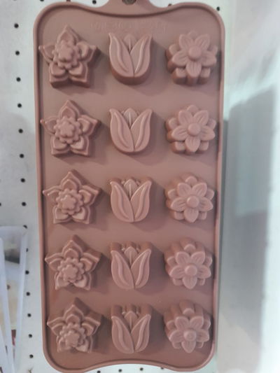MOLDE BOMBON SILICONA 3 FLORES