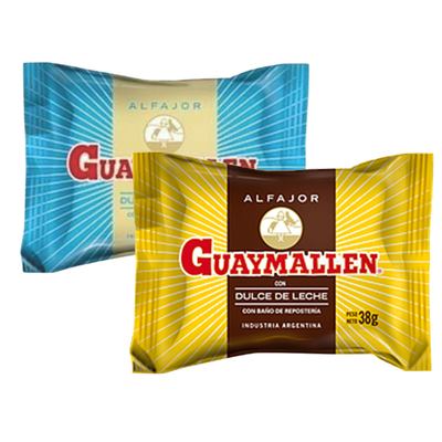 ALFAJOR GUAYMALLEN X 10 UNIDADES BLANCO "O" NEGRO