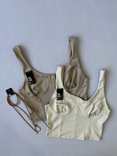 TOP CORSET/ MICROFIBRA 